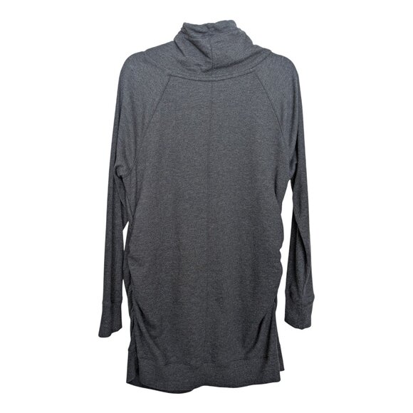 Soft & Stylish Liz Lange Maternity Sweater XXL Gray Cowl Neck - Picture 2 of 6